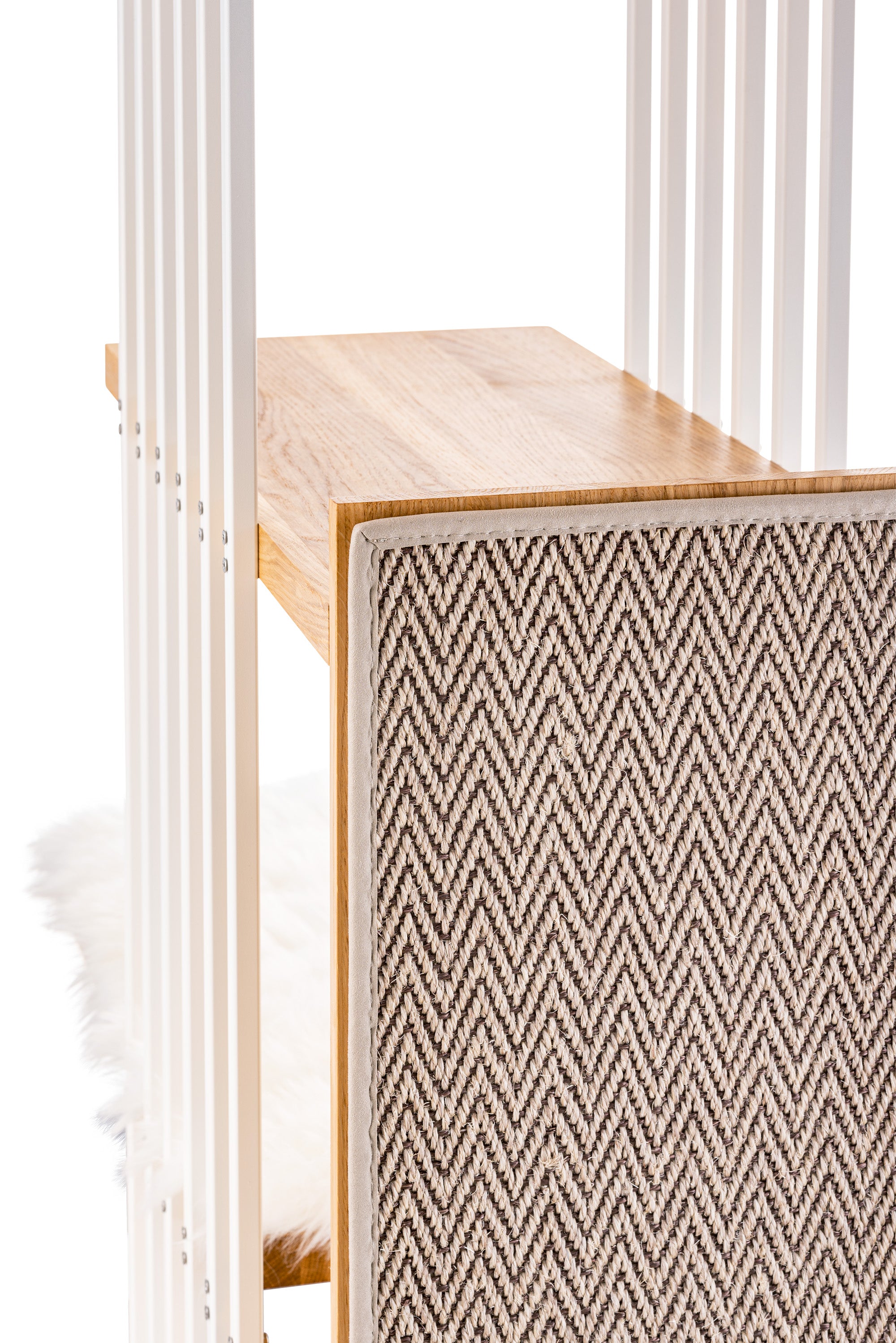 STYA Surface à gratter Sisal | Motif blanc | Pour chats Arbres à chats Ligne MS200