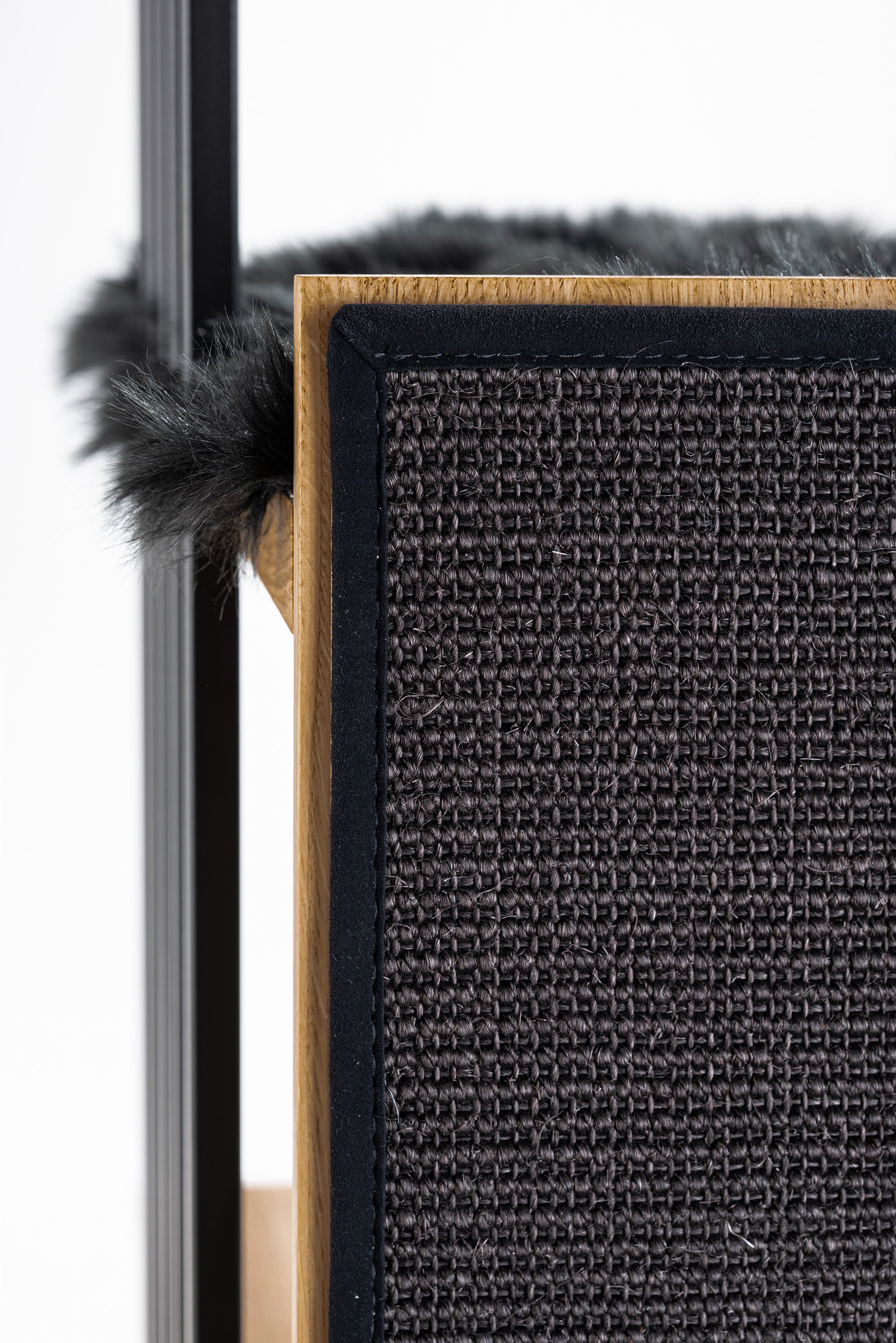 STYA Surface à gratter Sisal | Noir Uni | Pour arbres à chat Ligne MS200