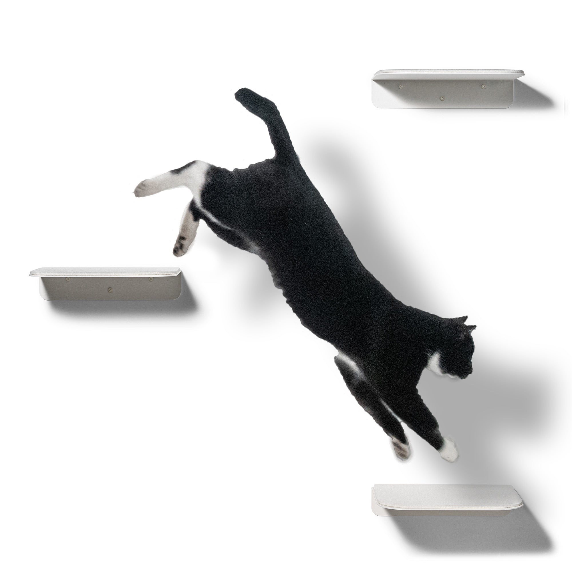 STYA Katzen Kletterwand | Katzen Treppe WL340 | Mit 3 Stufen