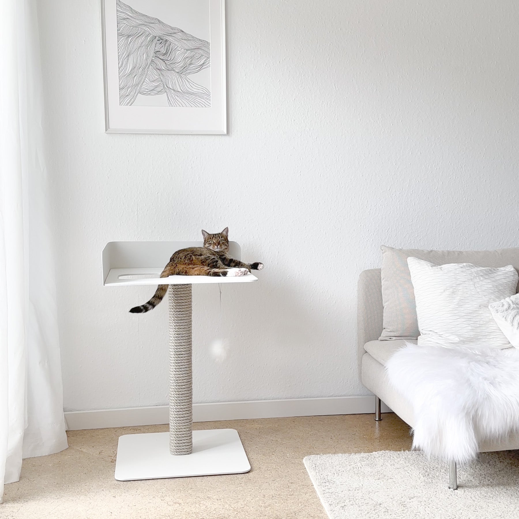 STYA Katzen Kratzbaum MS520 | Weiß