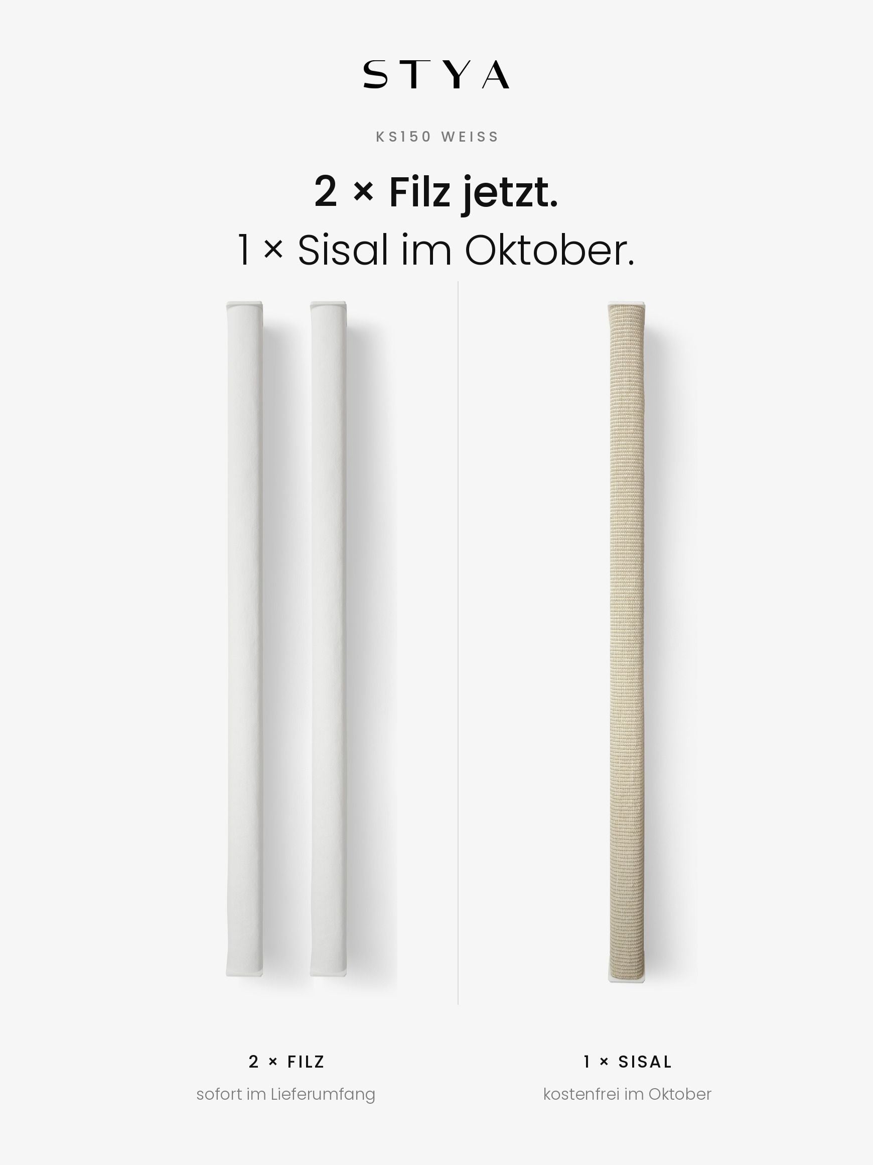 STYA Katzen Kletterwand | Set Essence | Kratzstamm KS150 + XXL Hängematte WL170