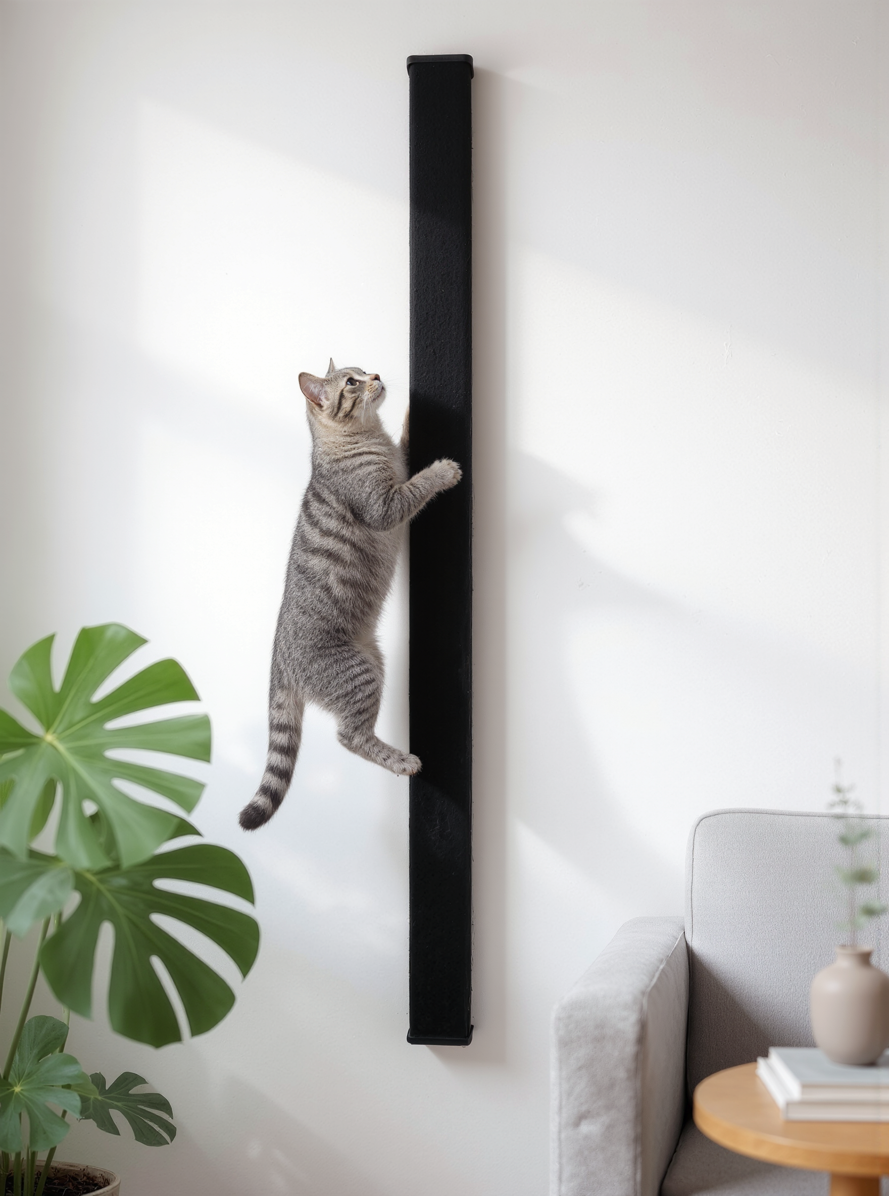 STYA Katzen Kletterwand | Set Essence | Kratzstamm KS150 + XXL Hängematte WL170