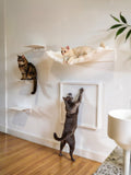 STYA Katzen Kletterwand | Set Eleganz Hängematte XXL | Linie WL300