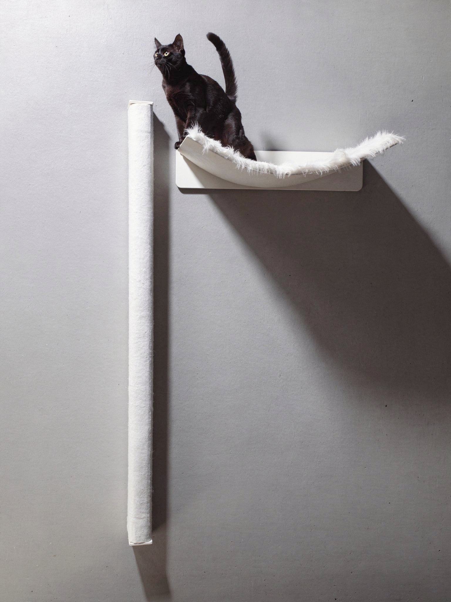 STYA Katzen Kletterwand | Set Essence | Kratzstamm KS150 + XXL Hängematte WL370