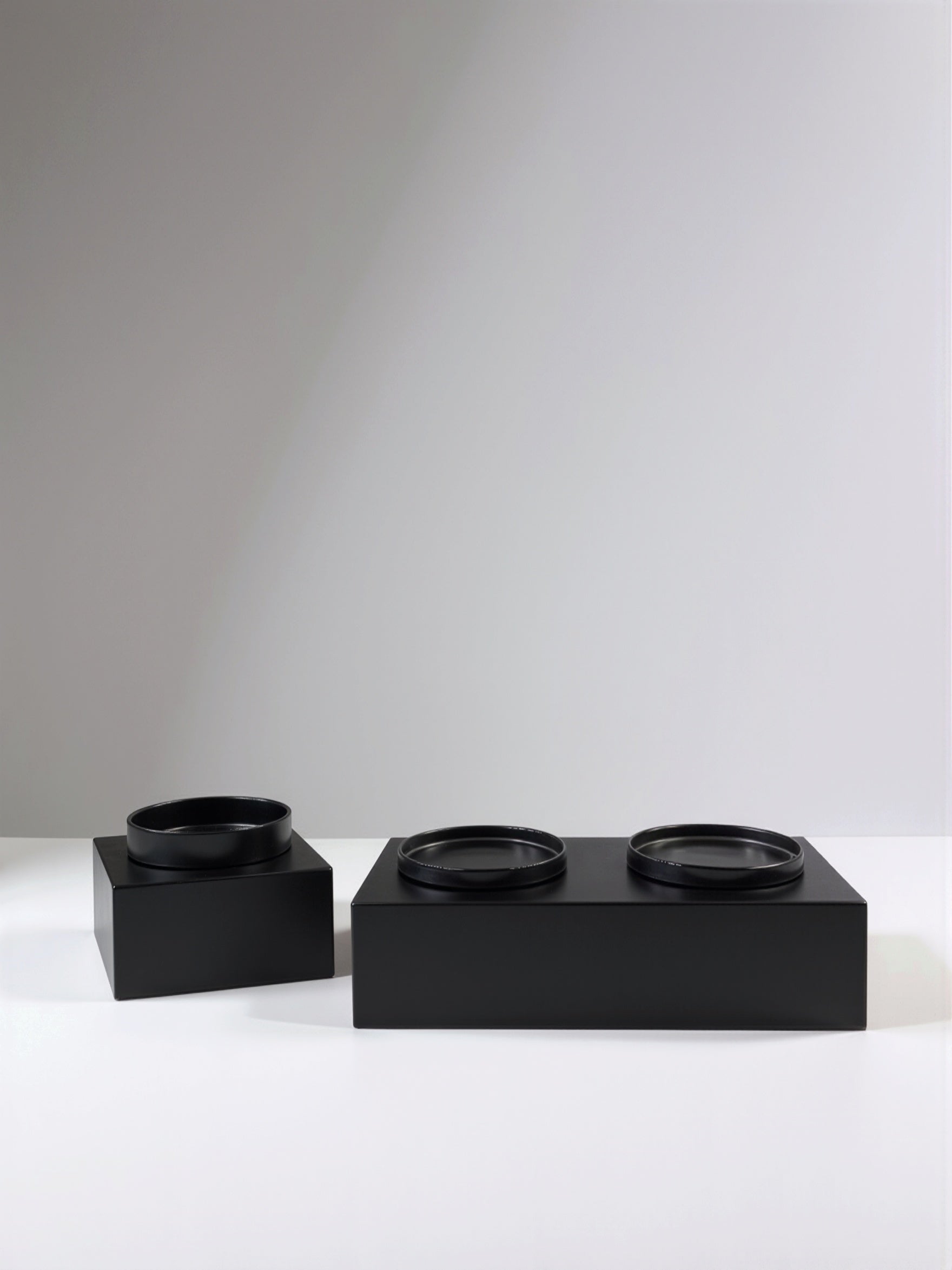 STYA Katzen Futternapf Set FE100 | Schwarz