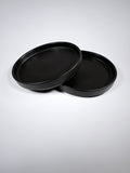 STYA Katzen Futternapf Schale flach FE250 | 2 x Schwarz