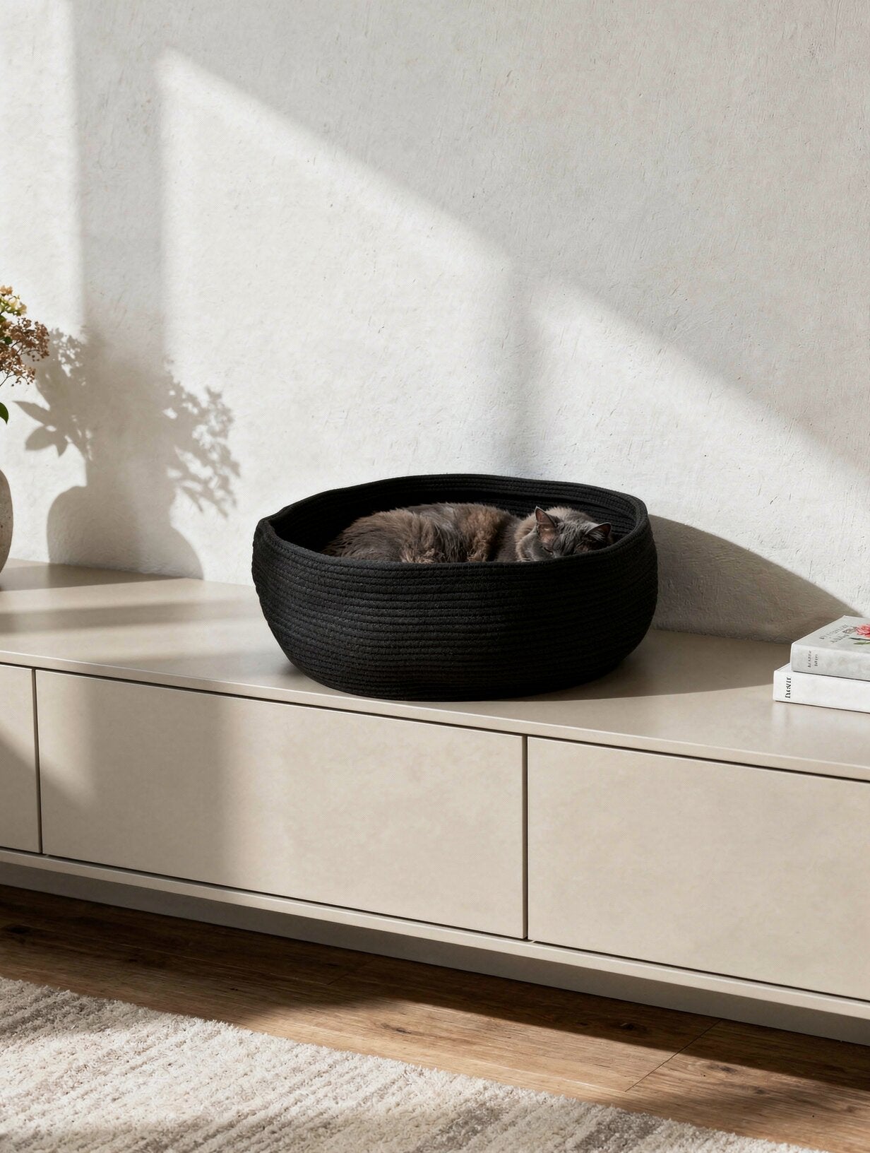 STYA Katzen Bettchen LB100 | Schwarz