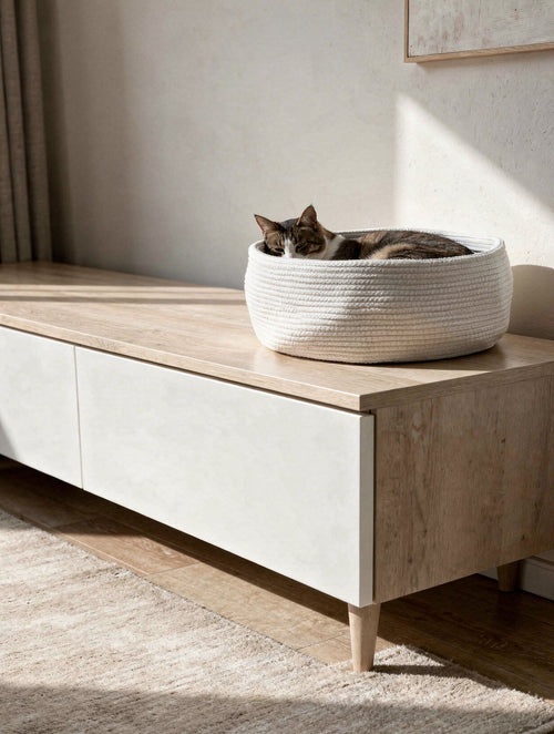 STYA Katzen Bettchen LB100 | Weiß