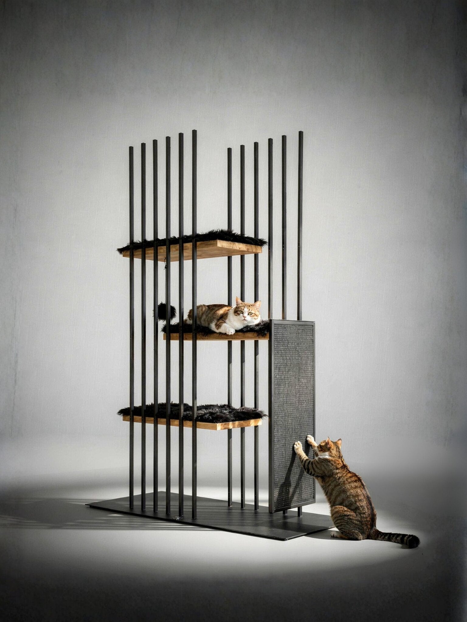 STYA Katzen Kratzbaum MS210 | Schwarz