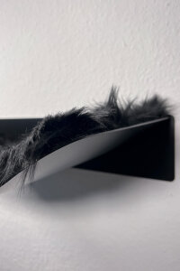 STYA Katzen XXL Maine Coon Hängematte WL 370 | Design Wandmöbel Katzenkletterwand aus Metall - Katzengerecht, modern und minimalistisch